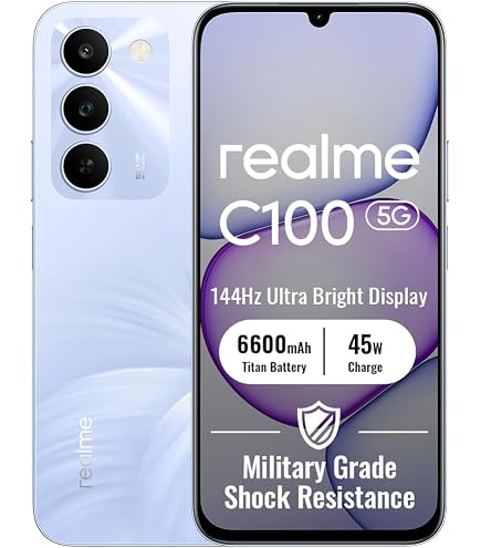 realme c65 Smartphone 6+128 GB, 50MP AI Camera, 6.67 Inch Eye